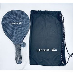 COPY - Lacoste beach racquet set pickleball / paddle ball with carrying bag USED